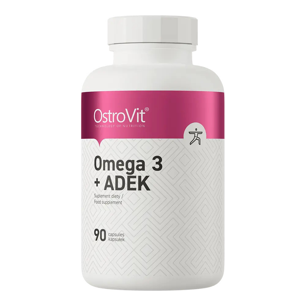 Омега 3 OstroVit Omega 3 + ADEK 90 caps Луцк - изображение 1