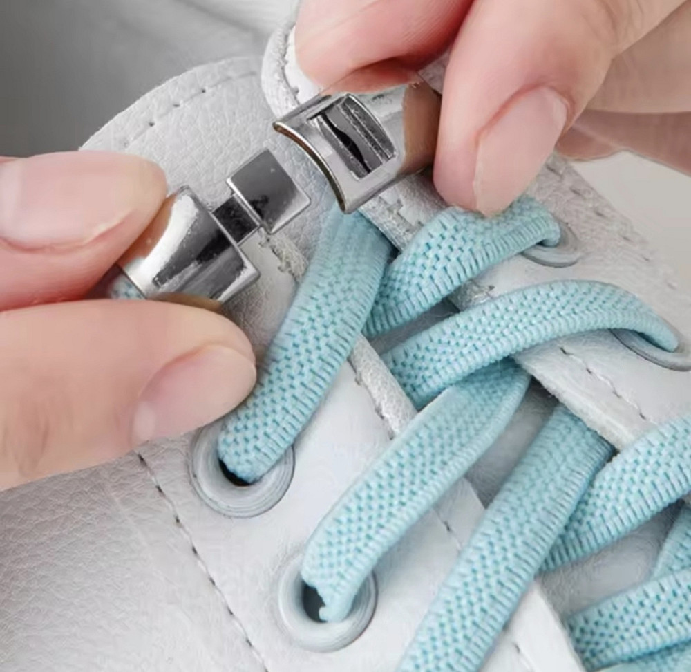 Еластичні шнурки без зав'язок з металевими застібками Смела - изображение 1