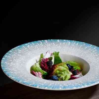 Тарілка By Bone серія "Vista" для пасти з піднятим бортом 25 см (VIS-ZT-25-CK) Вінниця