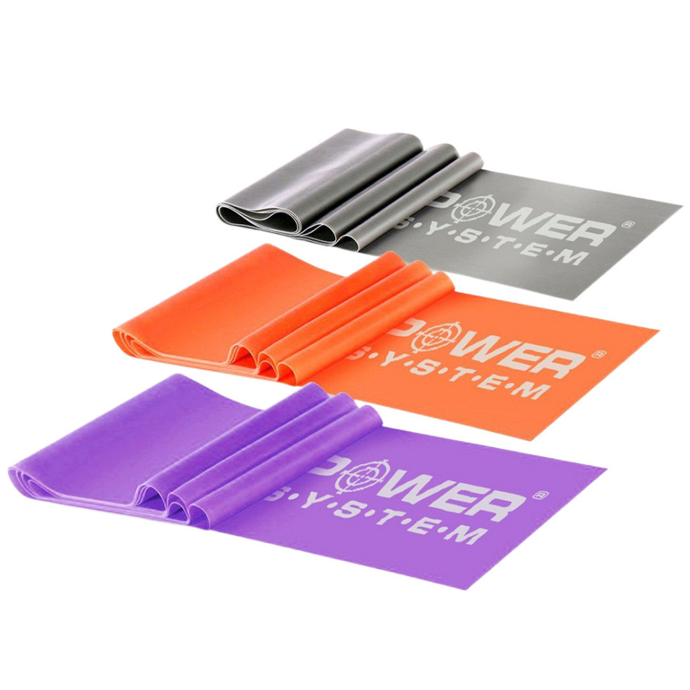 Стрічка-еспандер для спорту та реабілітації Power System PS-4007 Resistance Band Set 3шт. Каменское - изображение 1