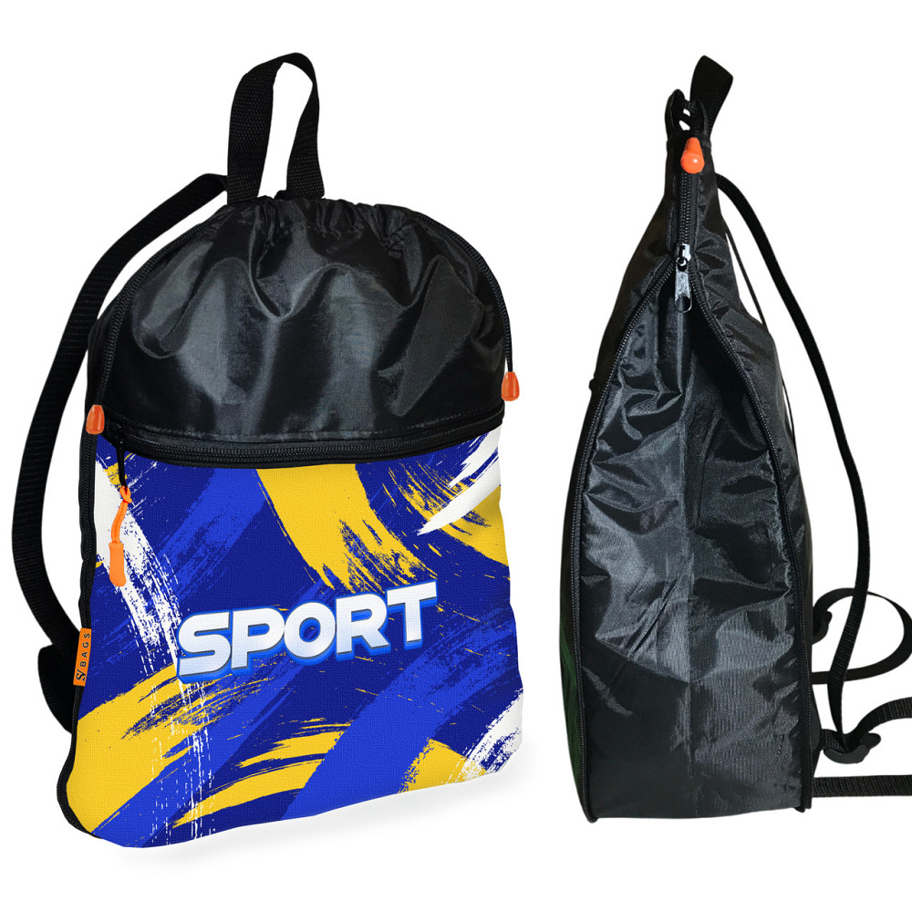 Рюкзак-мішок для взуття, спортивної форми Sport дитяча сумка для змінки з розширювачем (01422) Київ - фото 1