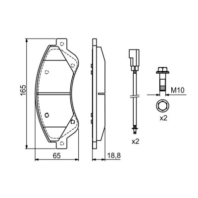 Гальмівні колодки Bosch 0 986 494 236 Вінниця - фото 2