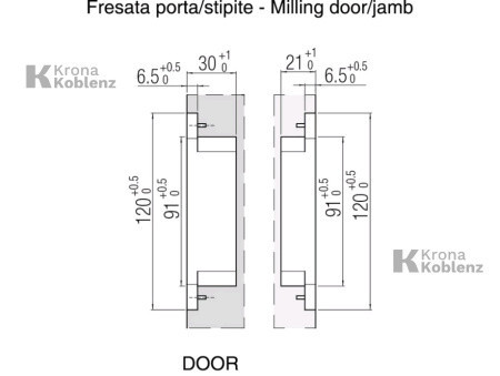 Скрытая петля Koblenz ATOMIKA K 8000 HD хром матовый Киев - изображение 3