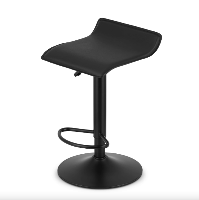 Барний стілець Leobert Fort екошкіра чорна основа Київ - фото 4