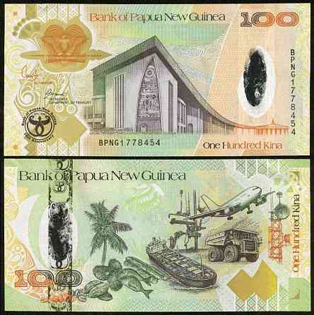 Papua New Guinea Папуа Нова Гвінея - 100 Kina 2008 UNC P. 37 Commemorative Hybrid Polymer Полтава