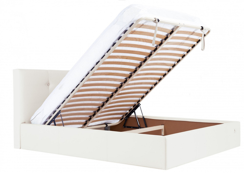 Кровать Manchester VIP 140 х 190 см Fly 2200 С дополнительной металлической цельносварной рамой Белый Днепр - изображение 10