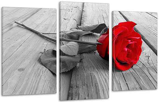 Модульная картина Цветы Роза Art-235_3 70x130 см Киев