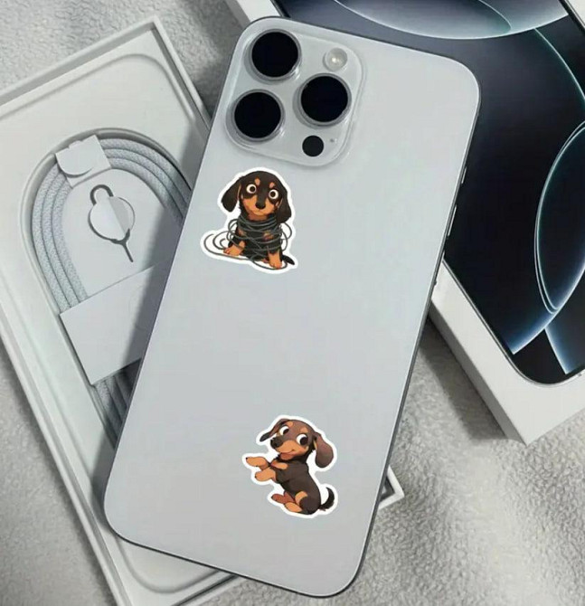 Набор виниловых наклейок Такси 55 шт – наклейки собаки для телефона, ноутбука Киев - изображение 3