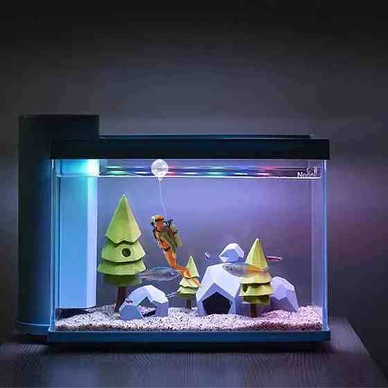 Аквалангіст декор в акваріум 125 на 40 мм помаранчевий Київ