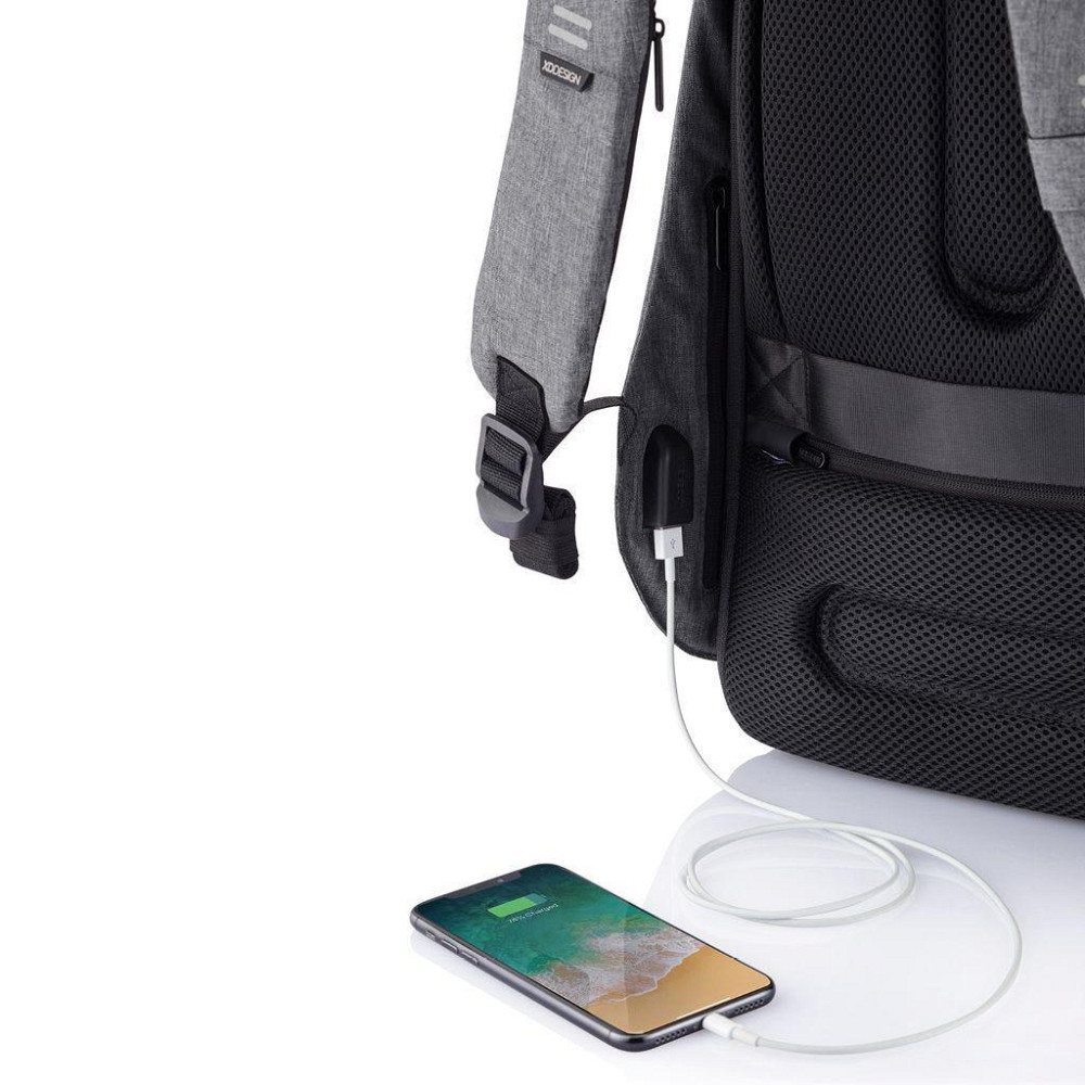 Рюкзак-антивор XD Design Bobby Hero Small (объем 11.5л) Серый Винница - изображение 9