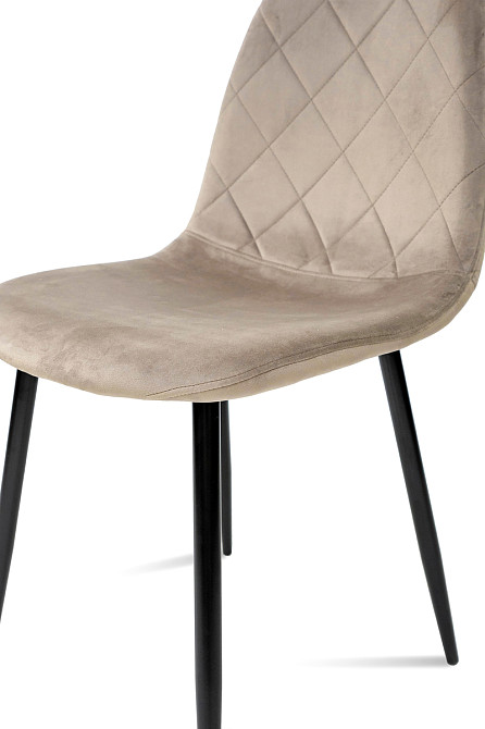 Стілець Ембер-L, чорний/ велюр бежевий Киев - изображение 5