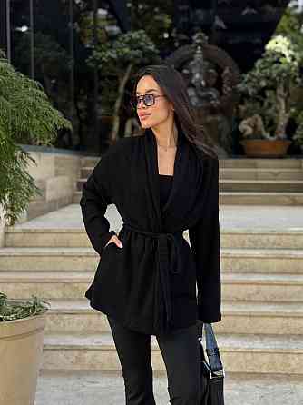 Женский теплый модный кардиган. Черный, 42/44 Одесса