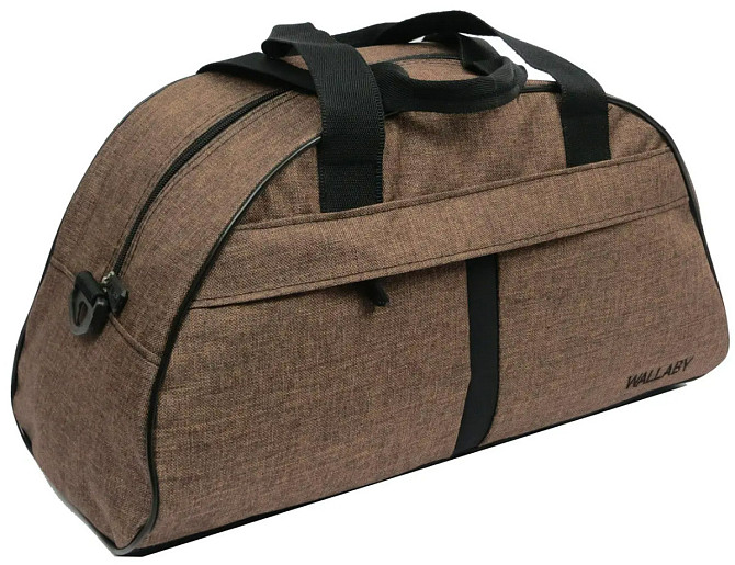 Сумка дорожная Wallaby 213 25х43 коричневая Киев - изображение 3