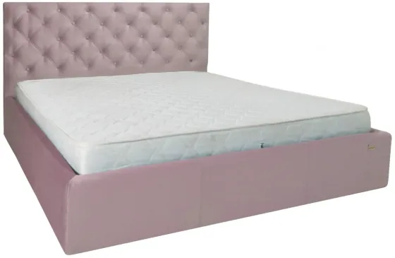 Кровать Двуспальная Coventry VIP 160 х 200 см Missoni 021 С дополнительной металлической цельносварной рамой Темно-розовый Киев