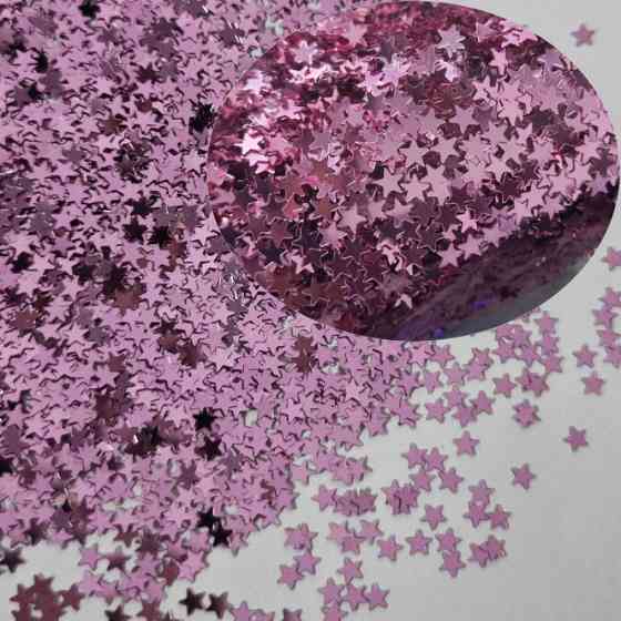 Конфетті Зірочки жорсткий 15 г 1 см рожевий Київ