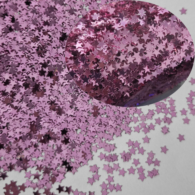 Конфетті Зірочки жорсткий 15 г 1 см рожевий Київ - фото 3