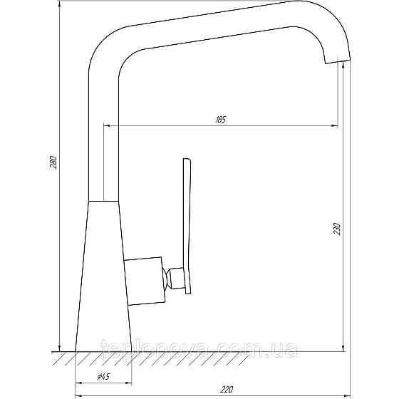 Смеситель для кухни TOPAZ TEEL TT 24401-H59-BB Черновцы