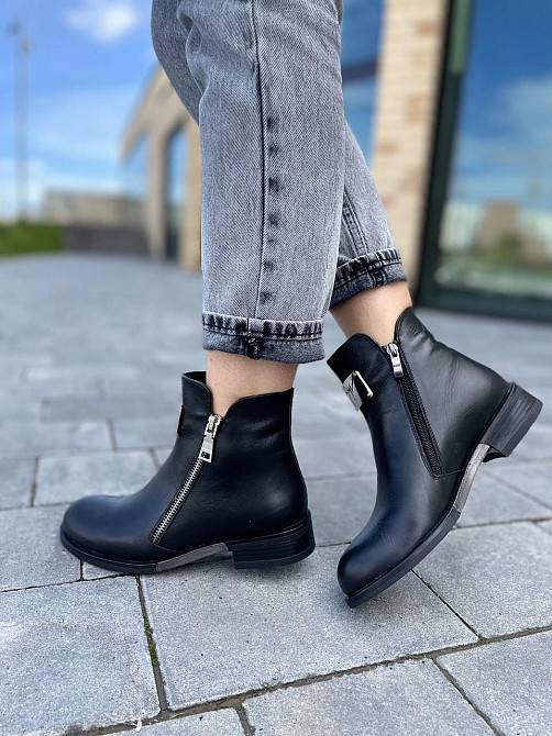 Без бренда Черевики жіночі D and V 2122 чорні (зима, шкіра натуральна) (2188) 36 Коломыя - изображение 8