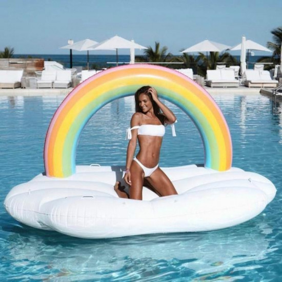 Надувная платформа-матрас облако Радуга 245см Винница - изображение 4