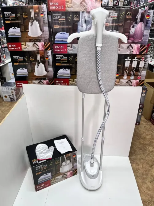 HandyHeat Белый Отпариватель вертикальный для одежды со стойкой Zepline ZP-129 3000W Коломия - фото 1