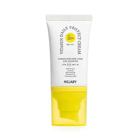 Солнцезащитный крем для лица SPF 30+ VitaSun Daily Protect Cream Hillary 40 мл Винница
