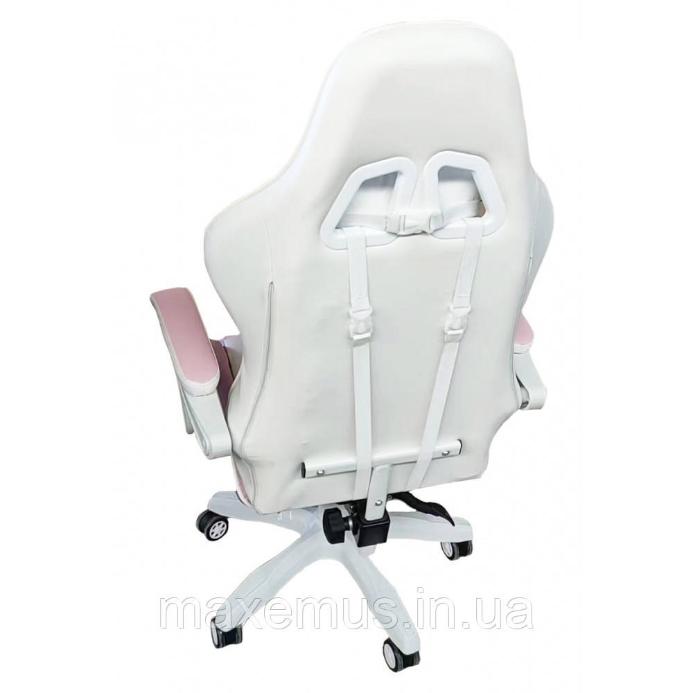 Геймерское раскладное кресло игровое для приставки профессиональное стул компьютерный Bonro B 8 1 3 розовый Мостиска - изображение 8