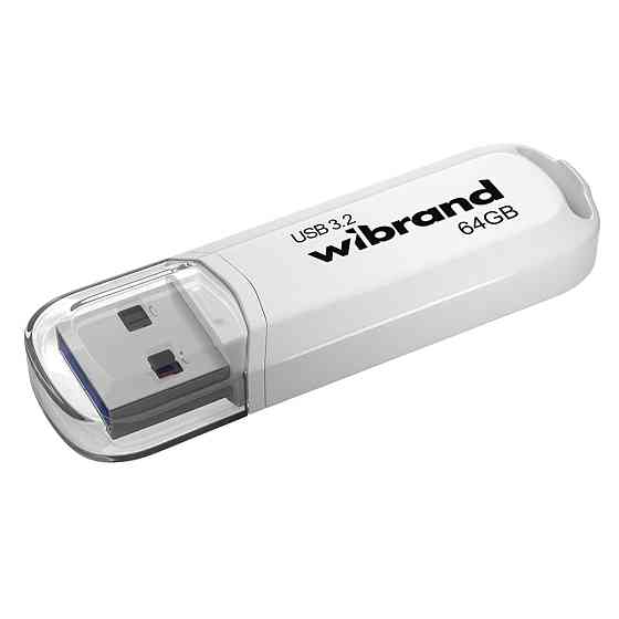 Flash Wibrand USB 3.2 Gen1 Marten 64GB White (WI3.2/MA64P10W) Київ