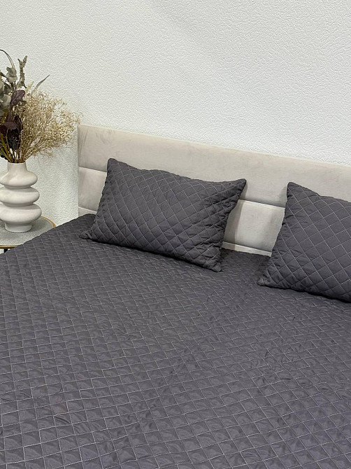 Ecotton Комплект Покривало з подушкою Ecotton 140х205 см антиалергенний сірий Киев - изображение 6