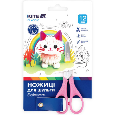 Ножницы Kite детские для левши розовые, 12 см (K-149-1) Винница - изображение 1