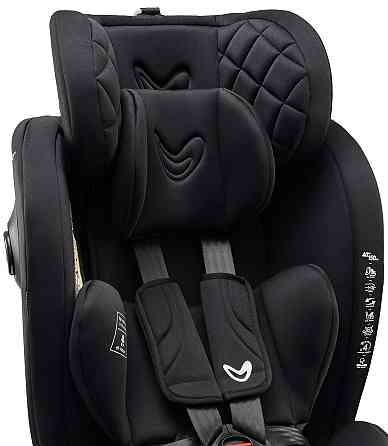 Автокресло Velano Aura 360° i-Size от 0 до 12 лет (40–150 см) Isofix (Черный) Киев