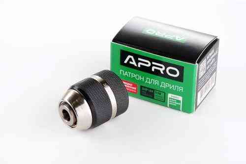 Патрон для дрели быстрозажимной 3/8*24, 1,0-10мм APRO Ровно