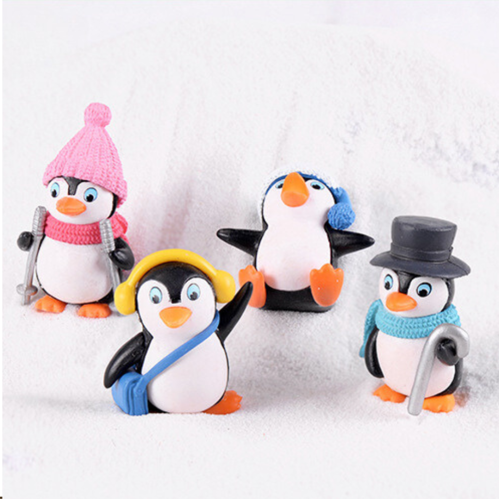 Миниатюрные фигурки Пингвины для декора, флорариума,  хендмейда, микроландшафта и творчества. Набір Одесса - изображение 3