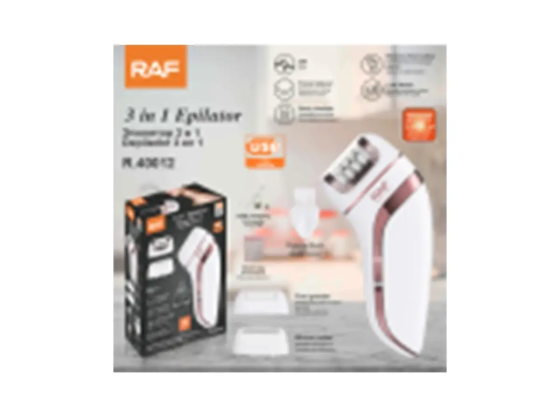 Епілятор RAF R40012 акумуляторний 4в1 з насадками, USB зарядка, для тіла та обличчя, біло-фіолетовий Одеса
