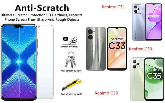 Защитное стекло NeoGlass для Realme C31, Realme C33, Realme C35 – ультрапрозрачное и устойчивое Киев