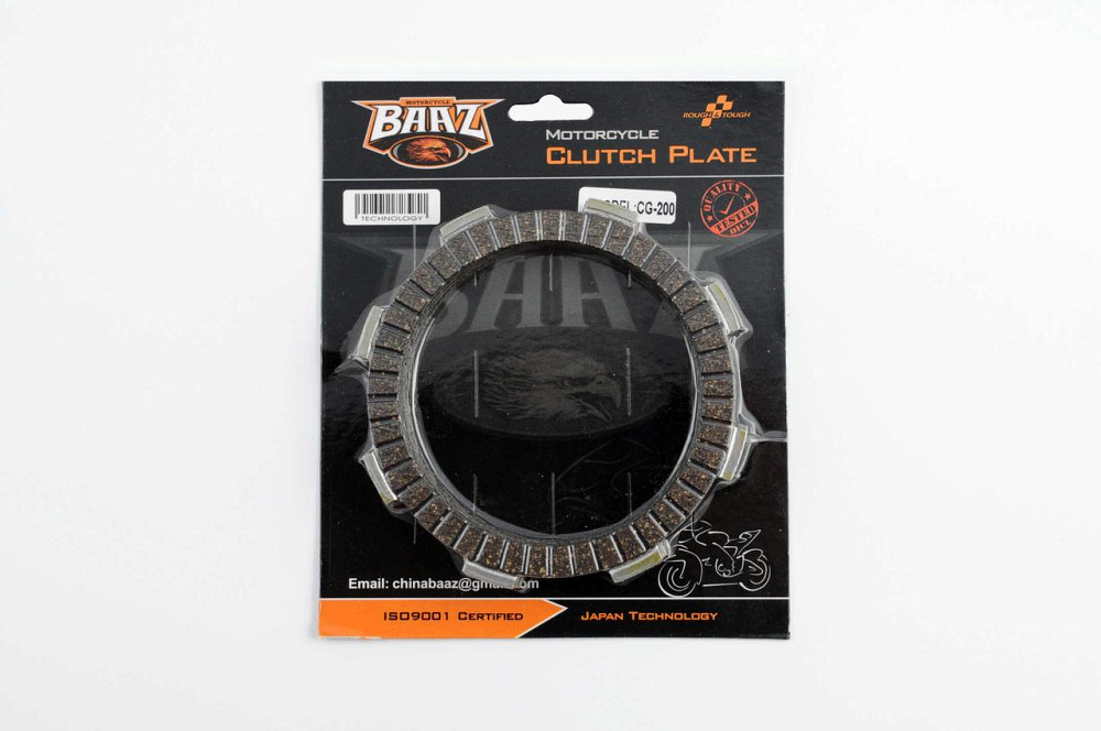 Диски зчеплення мотоцикл 4T CG200 (6шт, блістер) Мукачево - фото 1