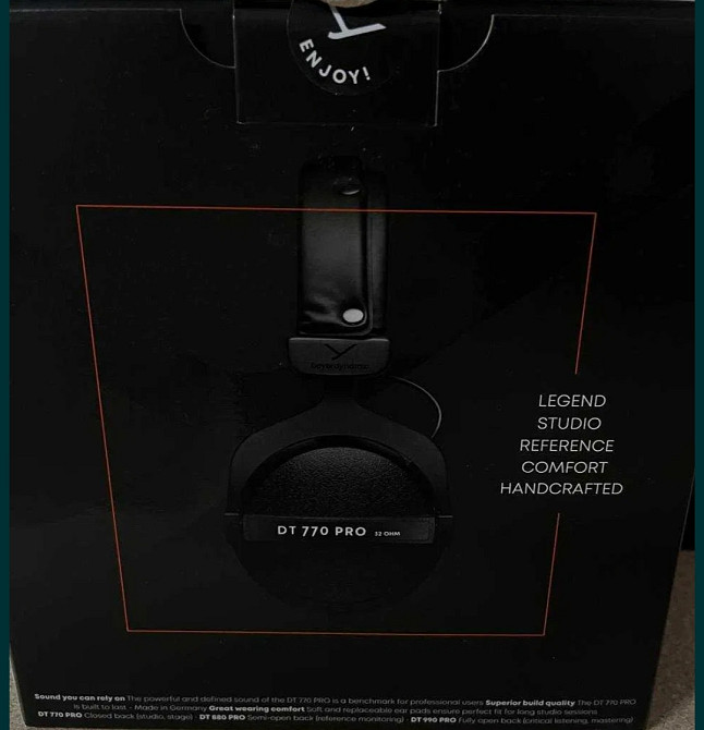 Навушники без мікрофона: Beyerdynamic DT-770 PRO 32 Ohm. Нові! Харків - фото 3