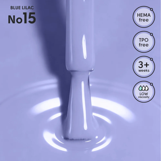 Гель-лак для ногтей 15 Blue Lilac Shelly 12 мл Киев