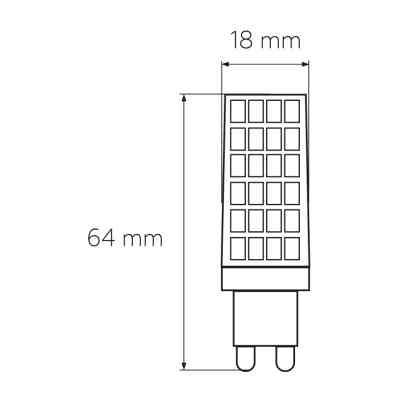 Лампочка Eurolamp LED G9 6W 600Lm 3000K (LED-G9-0630(220)) Винница