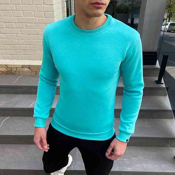 Світшот чоловічий однотонний ментоловий Pobedov 007 ЗИМА Київ