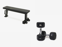 Тренажер ZESTAW TRENINGOWY NIKE Лавка + Гантелі Киев - изображение 1