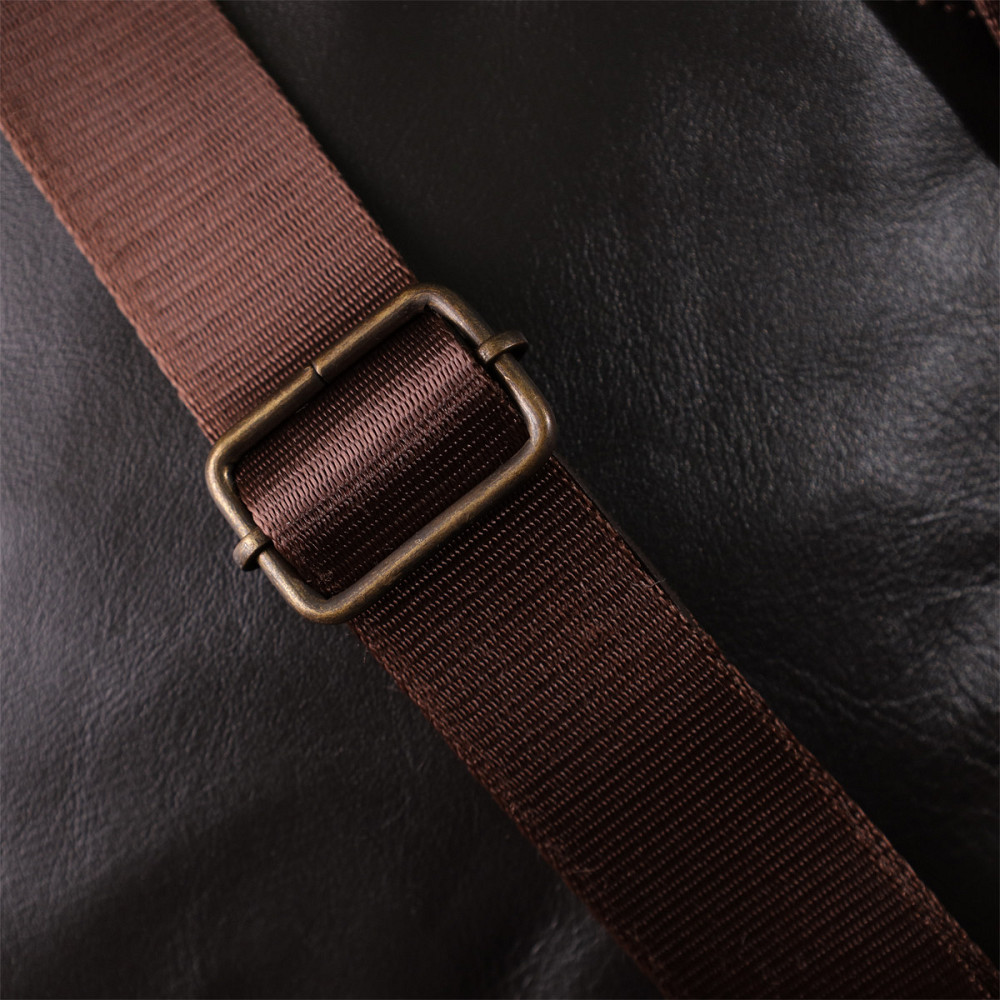 Элегантная мужская сумка из гладкой натуральной кожи Shvigel 23150 Коричневый Киев - изображение 1