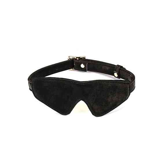 Маска на глаза Liebe Seele Boudoir Amor Blindfold Black, плотное прилегание, бархатный финиш Sex Aura Киев