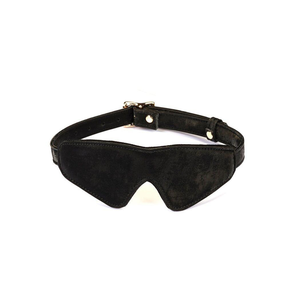 Маска на очі Liebe Seele Boudoir Amor Blindfold Black, щільне прилягання, оксамитовий фініш Sex Aura Київ - фото 1