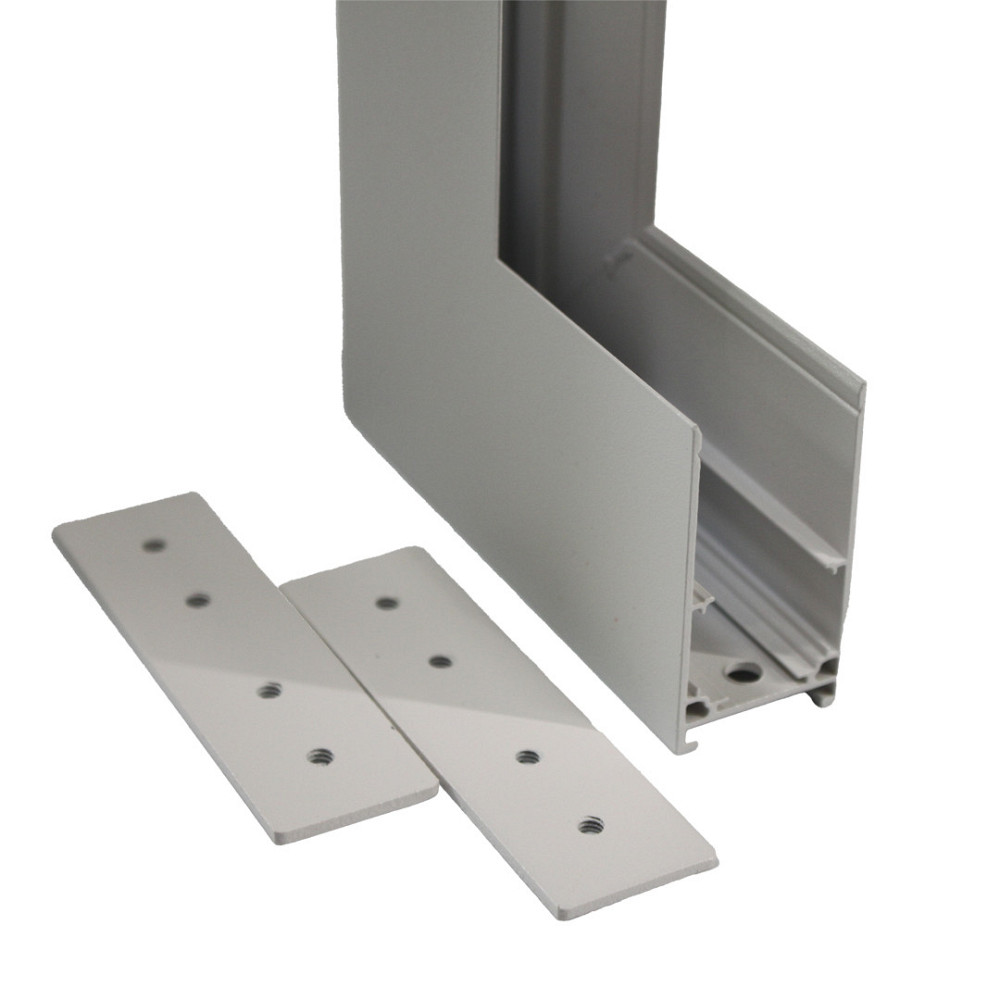 Кут трекової магнітної рейки накладний вертикальний білий Дніпро - фото 4