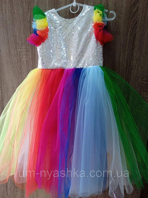 Плаття Веселки, Єдиноріжки | Різнокольорова святкова сукня Кривий Ріг - фото 9