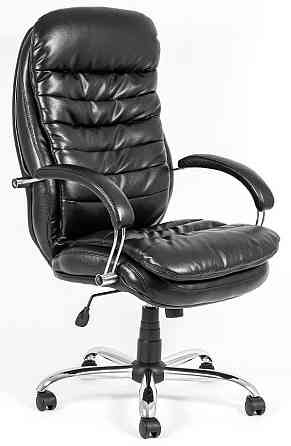 Офісне Крісло Керівника Richman Valencia Lucky Black Хром М3 MultiBlock Чорний Київ