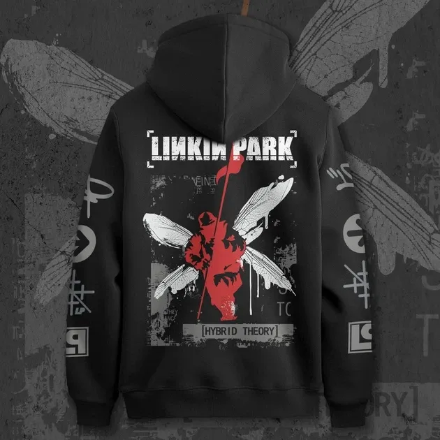 Худи для подростка мальчика с принтом Linkin Park Hybrid Theory Orange Cla140140ic Размер 140 Anime11259 160 Днепр - изображение 1