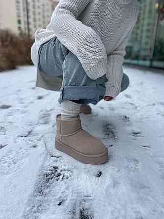 Hengji Угги жіночі HENGJI T38-3 бежеві (зима, замша натуральна) (5739) 37 Коломия