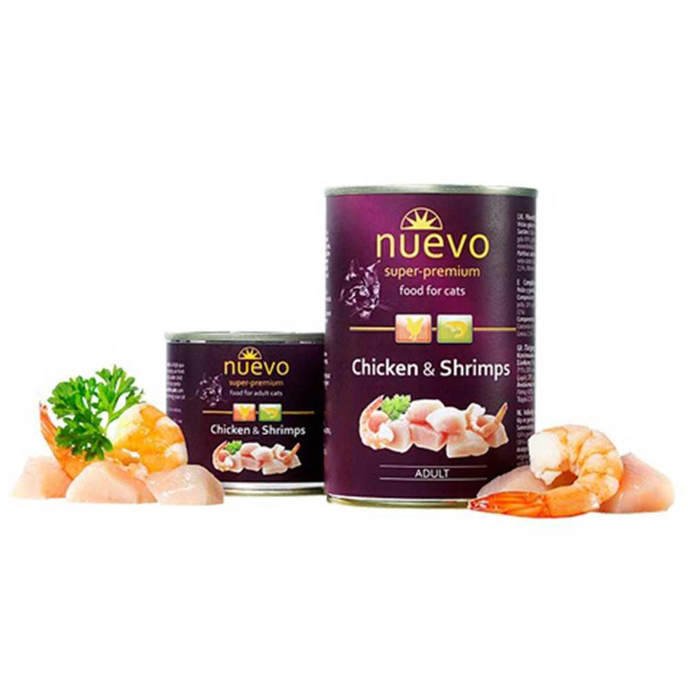 Nuevo Adult (Нуево Едалт) вологий корм для котів з куркою та креветками 400 г х 12 шт. Запоріжжя - фото 2