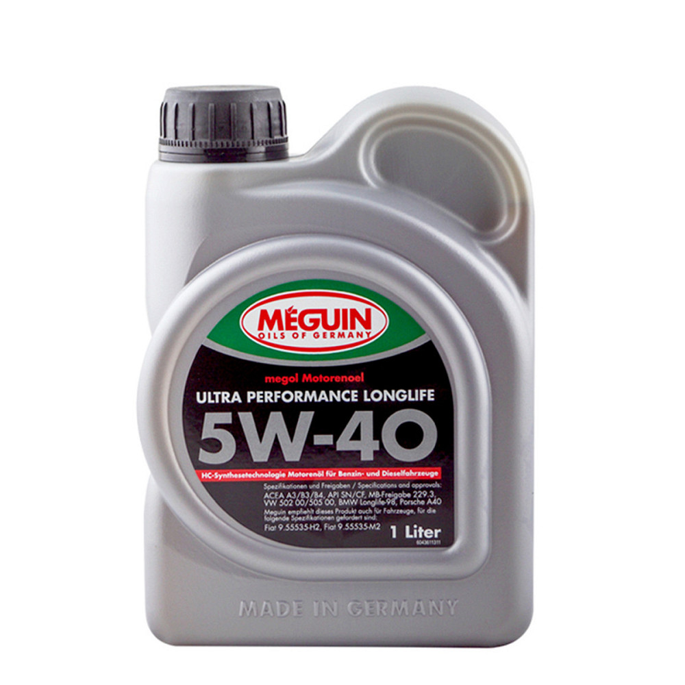 Meguin ULTRA PERFORMANCE LONGLIFE SAE 5W-40 1 л — преміальна моторна олива LongLife для бензинових і дизельних двигунів | 4361 Ковель - фото 1